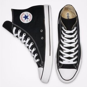 NWOT Excellent Condition Black Converse Chuck Taylor All Star Canvas High Tops